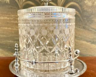 Antique Biscuit Barrel Jar