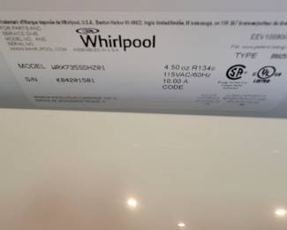 WHIRLPOOL FRENCH DOOR OVER DOUBLE DOUBLE DRAWER WITH MULTIPLE INSERT DRAWERS INSIDE. ICE AND WATER WORK. CLEAN LIKE NEW $500.00