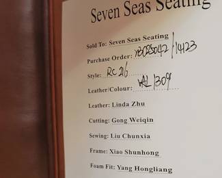 BRADINGTON-YOUG SEVEN SEAS LEATHER RECLINER