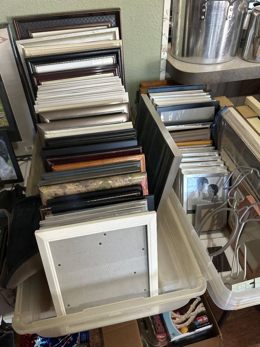 Tons of picture frames