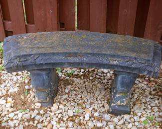 2 Concrete Outdoor Benches