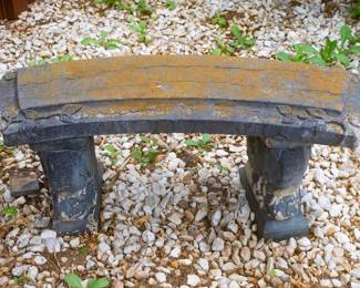 2 Concrete Outdoor Benches