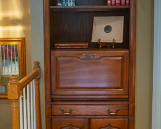 Vintage Dry Bar Bookcase Curio Cabinet
32” W x 17 1/2” D x 77 3/4” H