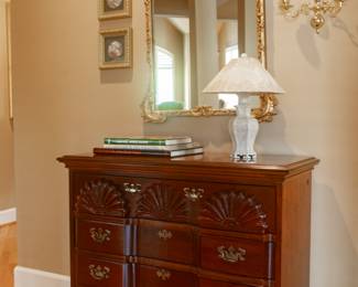 Stanley Furniture Co. "Stoneleigh" Mahogany 4 Drawer Bachelor's Chest