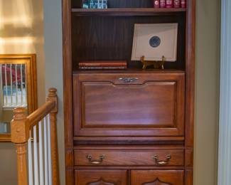 Vintage Dry Bar Bookcase Curio Cabinet
32” W x 17 1/2” D x 77 3/4” H