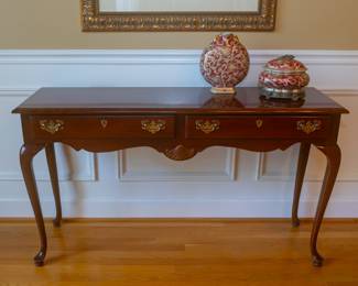 American Drew sofa entry side table 52” x 16” x 30” tall