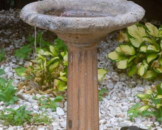 Outdoor Concrete Bird Bath