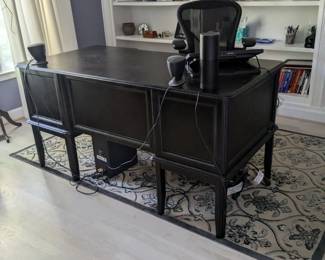 Herman Miller Office Chair, Black Computer Desk