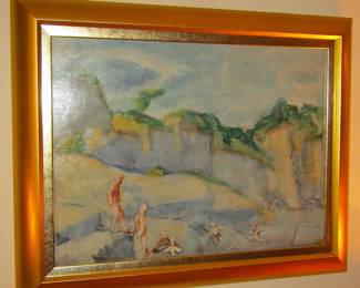 Theodore Czebotar quarry swimmers painting 1930s