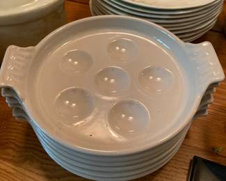 Le Creuset escargot baking dishes