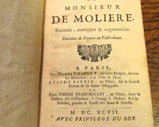 Moliere volume circa 1697