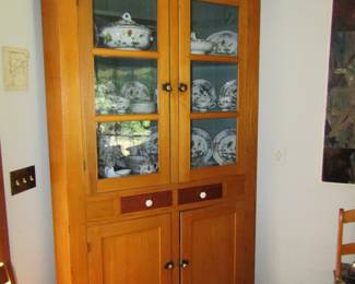 Antique farmhouse corner cabinet