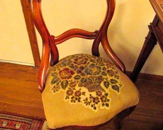 Antique embroidered chairs