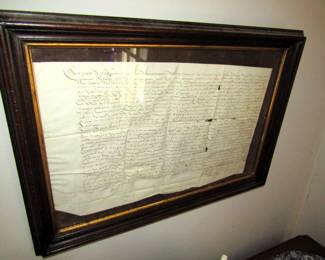 Antique French letter of indenture