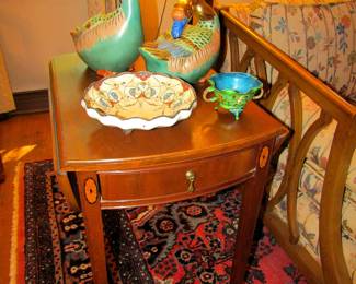 Kutani geese by Sadek, Pembroke table