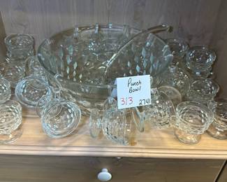 Glass Punch Bowl