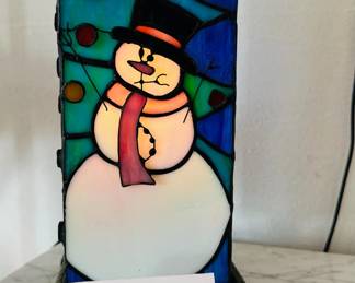 Snowman Lamp