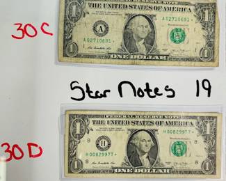 Star Note Bills