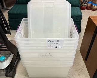 11 Bins W/Lids
