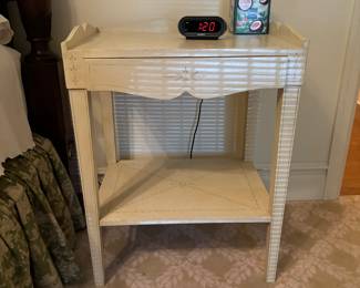 Bedside tables w hand painted design 