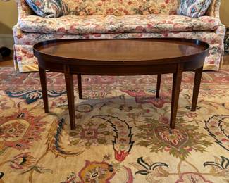Oval coffee table 