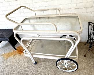 Metal tea cart