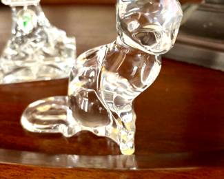 Baccarat crystal cat