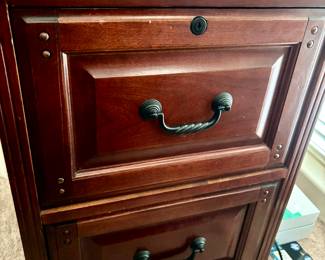 Wood file cabinet
