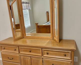 Matching triple dresser/mirror