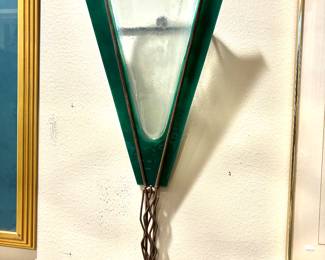 Contemporary glass wall art