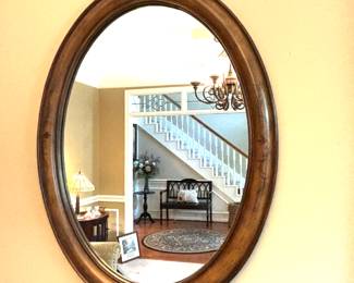 Vintage oval mirror