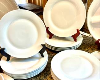 Pottery Barn white dishes