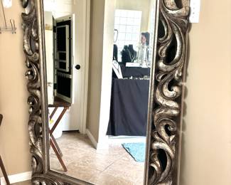 Sensational large carved frame mirror