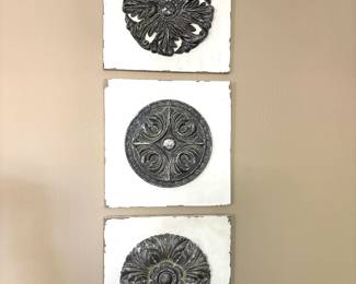 Trio medallion on tile