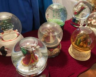 Some of the snow globes