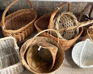 Some of the many baskets