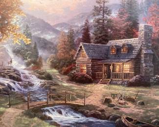 "Mountain Paradise" by Thomas Kinkade