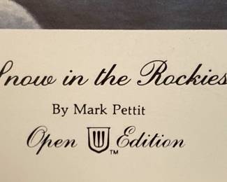 "Snow in the Rockies" by Mark Pettit