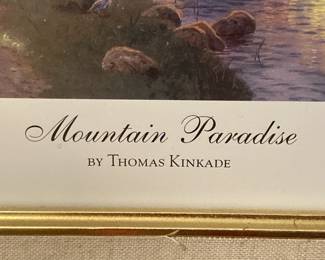 "Mountain Paradise" by Thomas Kinkade