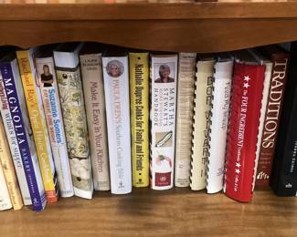 Some of the mannnnnnny cookbooks