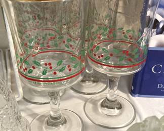 Christmas glasses