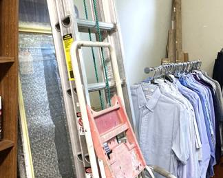 Ladder; men's clothes