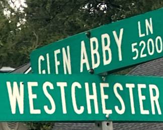 Turn off Westchester onto Glen Abby Lane