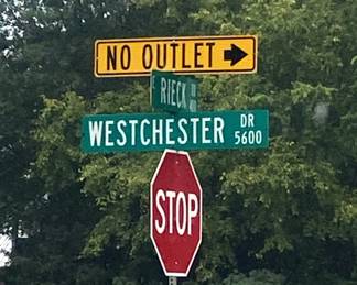 Turn off Rieck Road onto Westchester . . . then onto Glen Abby Lane.
