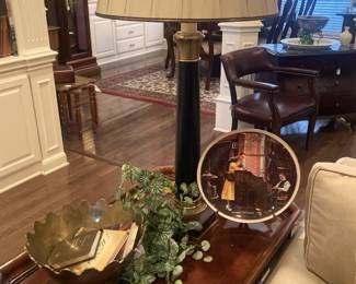 Side table; one of many lamps