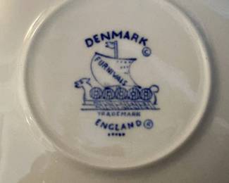 "Denmark" dessert plates from England