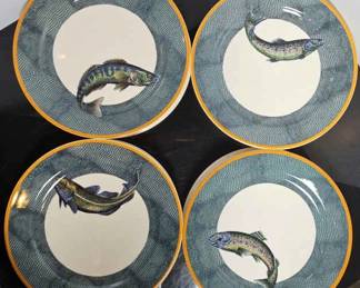 Williams Sonoma English Angler Luncheon Plate