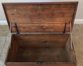 Primitive Wood Chest RESERVE $120 BP10