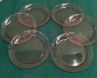 Arcoroc France Pink Plates 