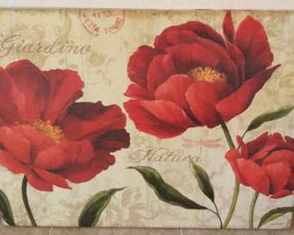 Red Poppies Floral Art Lisa Audit